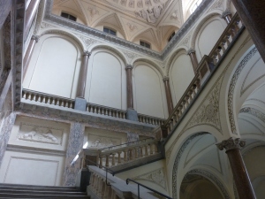 The massive staircase at Palazzo Braschi was like an Escher painting. 
