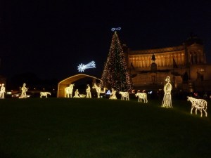 Lights in Piazza Venezia, Roma, 2011.