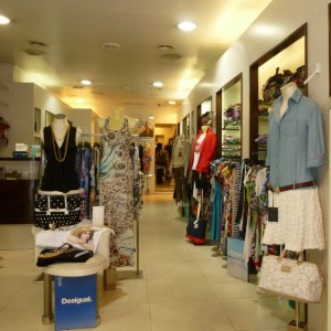 Typical Roman clothier - very small store. This is the entire store, not a section. Well organized, beautifully displayed merchandise. But you have to visit a dozen stores to see a broad selection. Success is happenstance. 