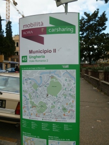 Our almost-neighborhood Car Sharing point. 