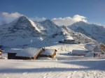 At Mannlichen, 3 peaks, the Eiger, the Monch and the Jungfrau