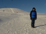 Ric in the snowfield at Mannlichen. Yes, it was cold!