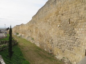 The old wall surrounding Tarquinia. 