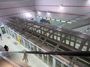 I decided the tube the Metro runs in resembles the hamster set up Derek used to have, a Habittrail. 