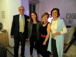 Gigi, Eleonora, me and Emanuela. Why do I always forget to take pictures of the food?