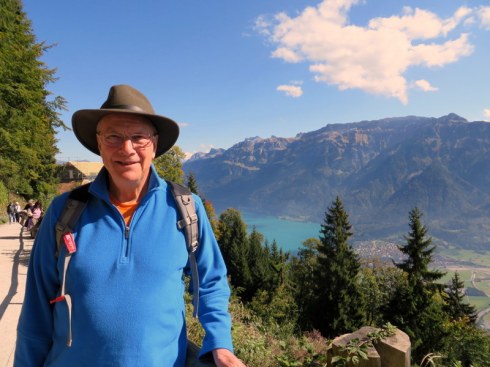 View from Harde Klum to Lake Brienz. Lovely day, difficult hike. 