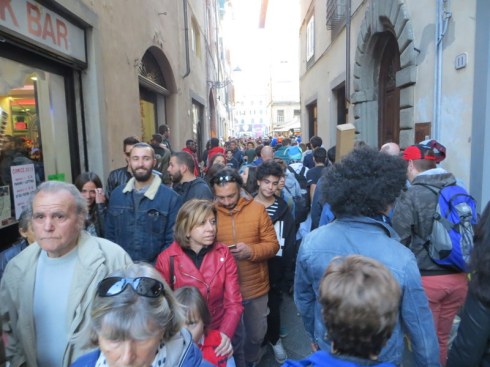 This was like a passaggiata that went out-of-control.