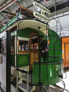 London Transportation Museum: Old-style bus.