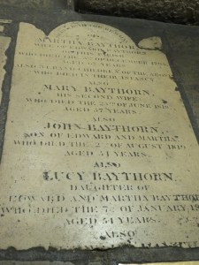 We ate our light lunch with the Baythorns.