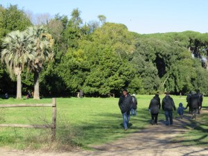 One of the busier paths, Villa Ada. We stuck to the woodsy ones, while most of the Italians embraced the sun. 