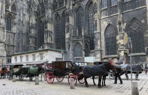 The Stephanskirche in Vienna is very dark and grim inside and out.