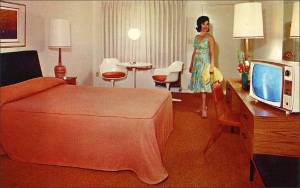 Remember the elegance of a 1950s motel room? Many B&Bs in Europe have about as many electrical receptacles. 