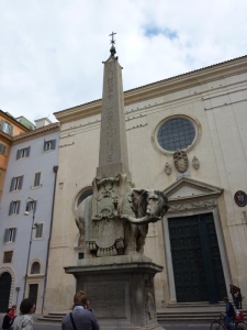 Bernini's elephant obelisk, Santa Maria Sopra Minerva.