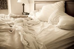Believe-it-ot-not, we actually make our bed wherever we are staying, but I do not hink I should have to wash the linens. 