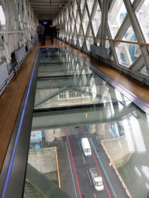 Tower Bridge glass walkway. Worth the climb. 