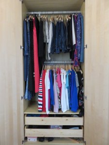 My guardaroba or wardrobe. Much better than a closet.
