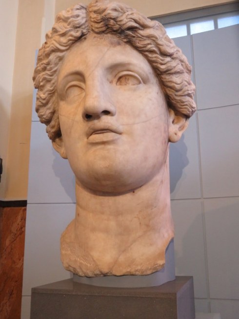 Head of a colossus, female. from 101 B.C....