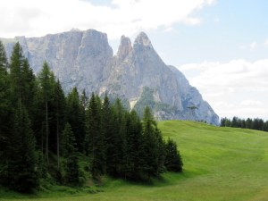 It's all about the view and I love this one of the Sciliar and Punta Santner. 