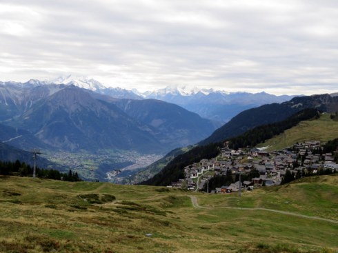 Swiss villag in mountains