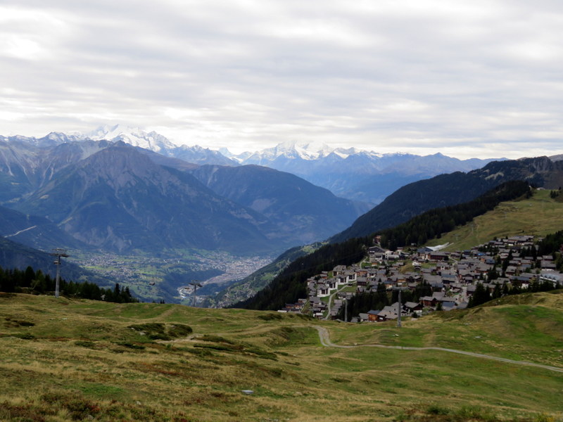 Swiss villag in mountains